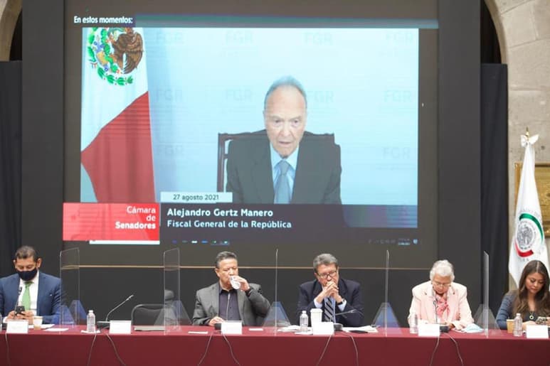 El fiscal general de México, Alejandro Gertz Manero, tachó este viernes de 'deleznable' la defensa del opositor Ricardo Anaya, acusado de recibir sobornos de Odebrecht. (EL UNIVERSAL)