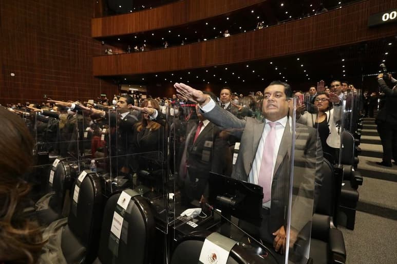 Este domingo la Cámara de Diputados se instaló formalmente y tomó protesta a las y los diputados federales electos de la 65 legislatura, con un quorum de 465 presentes. (TWITTER)