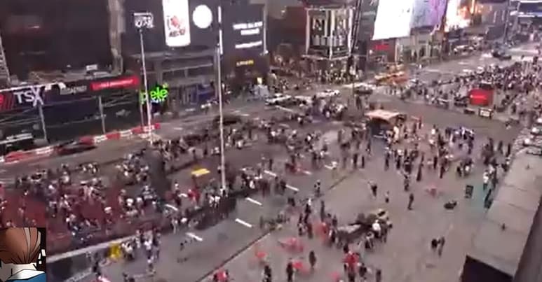De acuerdo a la policía de Nueva York, el supuesto tiroteo se trató en realidad de una disputa entre dos personas en Times Square (CAPTURA)