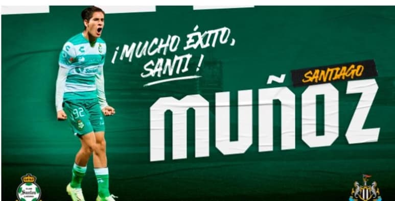 Santiago Muñoz ya es oficialmente jugador del Newcastle United FC.