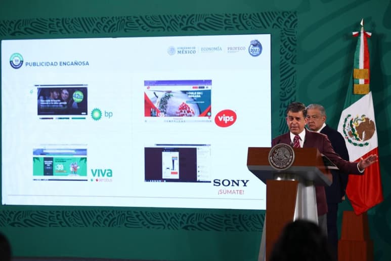 Ricardo Sheffield, titular de la Procuraduría Federal del Consumidor (Profeco), informó este lunes que la dependencia federal inició procedimientos legales en contra de British Petroleum (BP), Vips, VivaAerobus y Sony por difundir publicidad engañosa.
(EL UNIVERSAL)