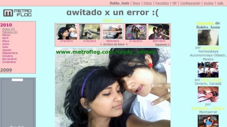 MetroFlog se convirtió en una de las redes sociales más entrañables de los años 2000 (CAPTURA)