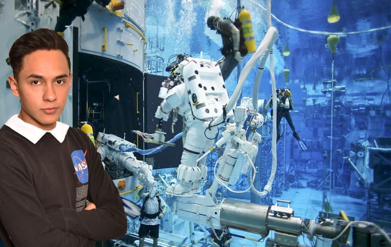 Josué Fabián García Mata podrá por fin cumplir su sueño de conocer la NASA luego de un largo camino de esfuerzo y perseverancia. (CORTESÍA)
