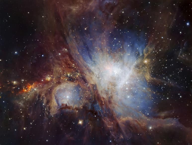 Un equipo internacional liderado por investigadores del Instituto de Astrofísica de Canarias (IAC) ha desvelado, con un nivel de detalle inédito, los efectos físicos y químicos del impacto de un jet protoestelar en el interior de la Nebulosa de Orión. (ESPECIAL)