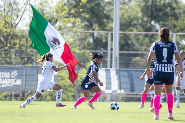 Las Rayadas del Monterrey, aprovecharon su localía, para vapulear 4-0 en la capital de Nuevo León, al Club Tijuana Femenil. (ARCHIVO)