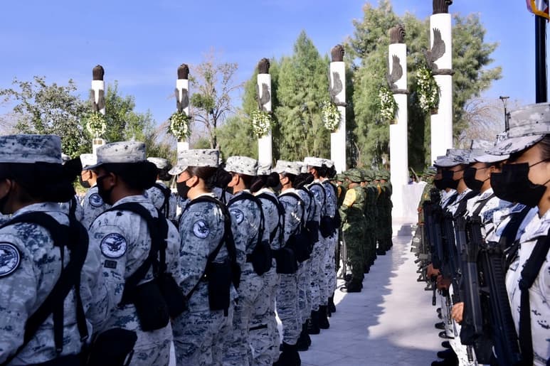 Recuerdan los 174 años de la gesta heroica de los Niños Héroes de Chapultepec con evento cívico en la ciudad de Torreón. (ÉRICK SOTOMAYOR)