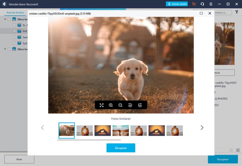 Wondershare Recoverit te ayuda fácilmente a recuperar tus archivos.