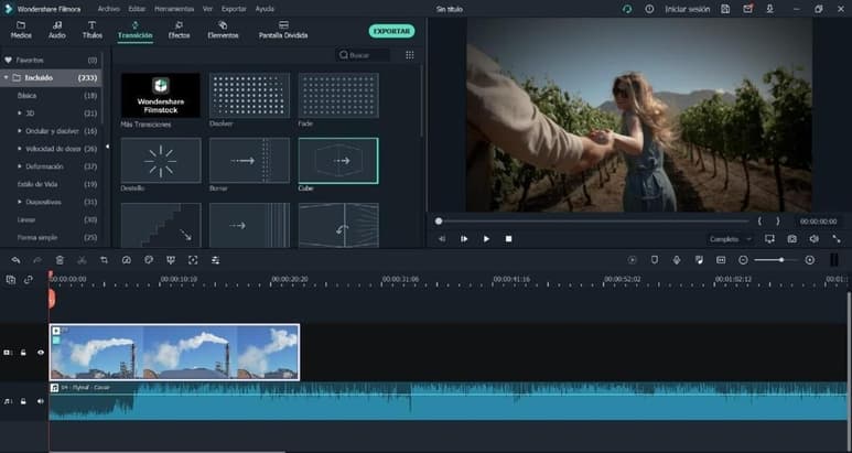 Filmora trabaja de forma continua implementando mejoras mensuales en el sistema.