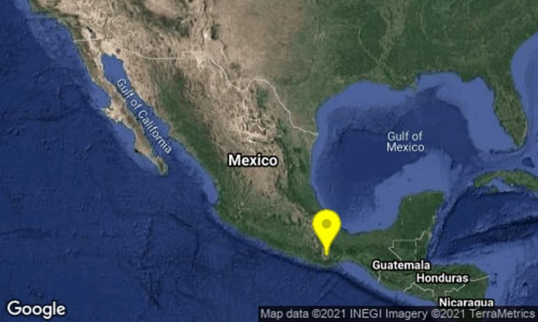 Preliminarmente se había informado que tenía una magnitud de 4.9. (TWITTER)