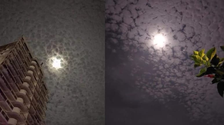 El fenómeno que se presentó en el cielo nocturno, provocó incertidumbre entre habitantes de Guerrero, quienes lo señalaron como una 'premonición' de un sismo (CAPTURA)