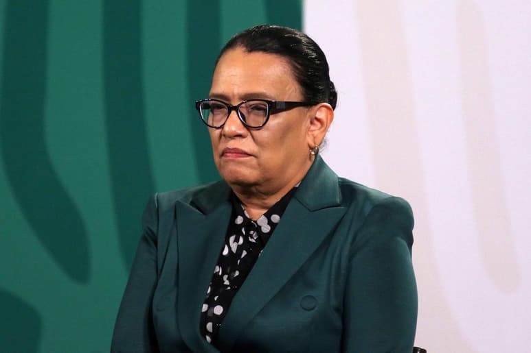 La secretaria de Seguridad Pública y Protección Ciudadana, Rosa Icela Rodríguez, inició su comparecencia ante el pleno del Senado de la República en el marco de la Glosa del Tercer Informe de Gobierno. (ARCHIVO)
