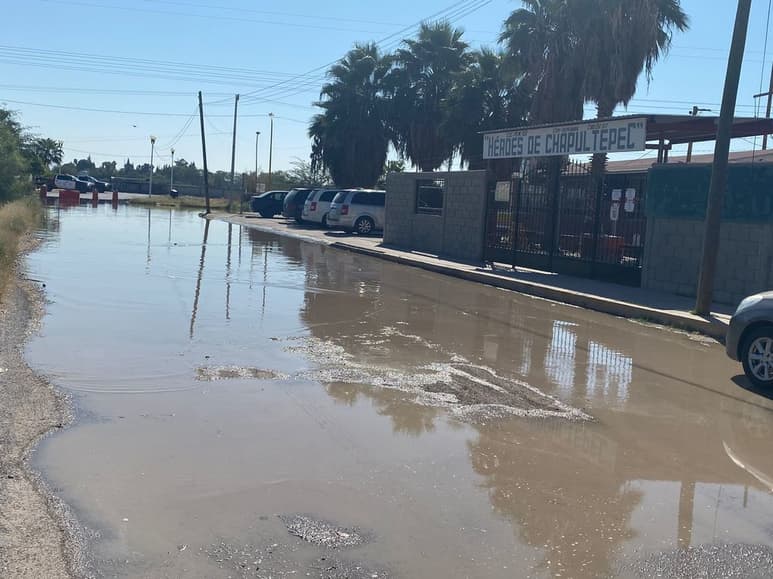 Pese a que hay escuelas y dependencias gubernamentales, no corrigen el pésimo estado de la calle. (EL SIGLO DE TORREÓN)