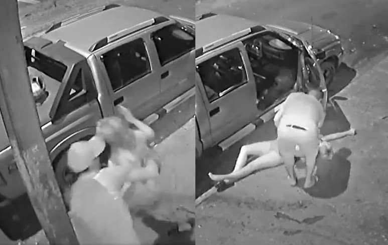 Tras ser apuñalada por su esposo, la mujer buscó refugio en el automóvil de su presunto amante, pero éste la dejó tirada en la banqueta (CAPTURA)