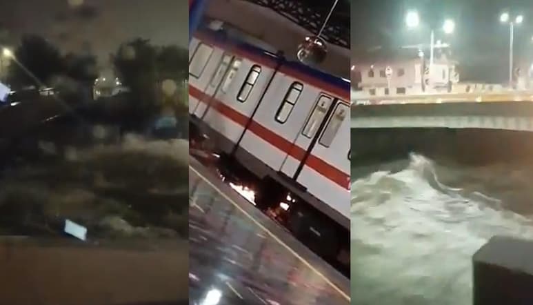 A través de redes sociales se han difundido diversos videos de los desastres que dejó la lluvia que azotó a Monterrey durante el martes, como consecuencia de la llegada del frente frío N.1, además de registrarse también una tormenta eléctrica (CAPTURA)