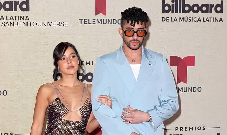 Bad Bunny y su novia Gabriela Berlingeri acapararon los reflectores de los Latin Billboards 2021. (ESPECIAL)