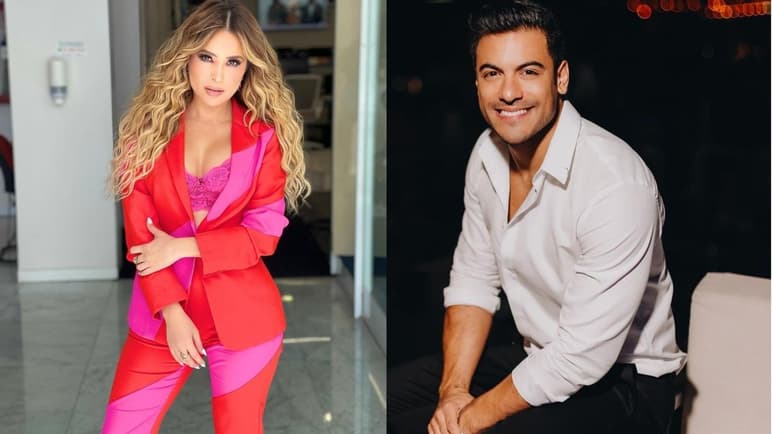 Cynthia Rodríguez no pudo evitar ser cuestionada en el programa Venga la Alegría sobre si está esperando un bebé de su pareja, el cantante Carlos Rivera. (ESPECIAL)