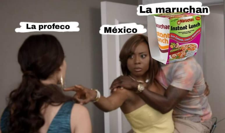 Tras el comunicado de Profeco respecto a las sopas instantáneas y su posible prohibición en México, internautas se pronunciaron a favor de dichos productos con memes (CAPTURA)