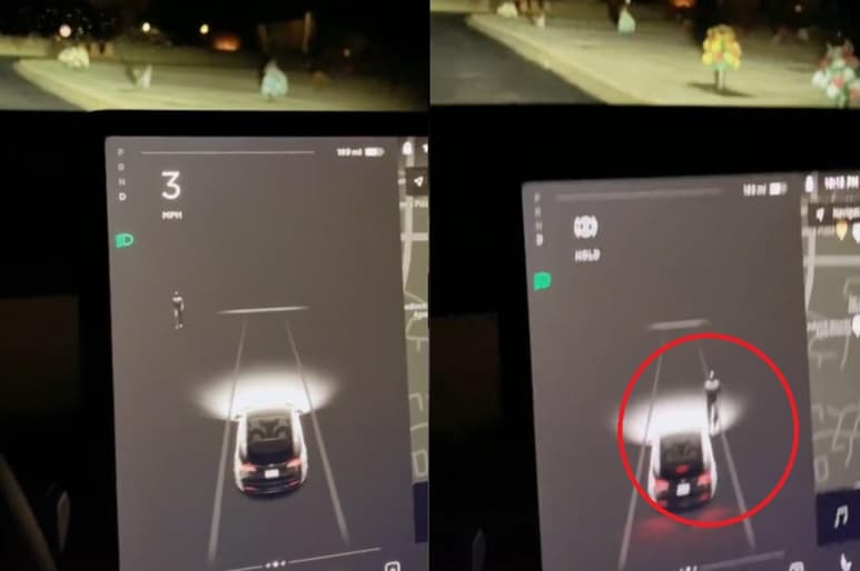A través de su cuenta en TikTok, el conductor compartió los videos con los que asegura haber captado 'presencias fantasmales' gracias a la tecnología de su automóvil Tesla (CAPTURA)