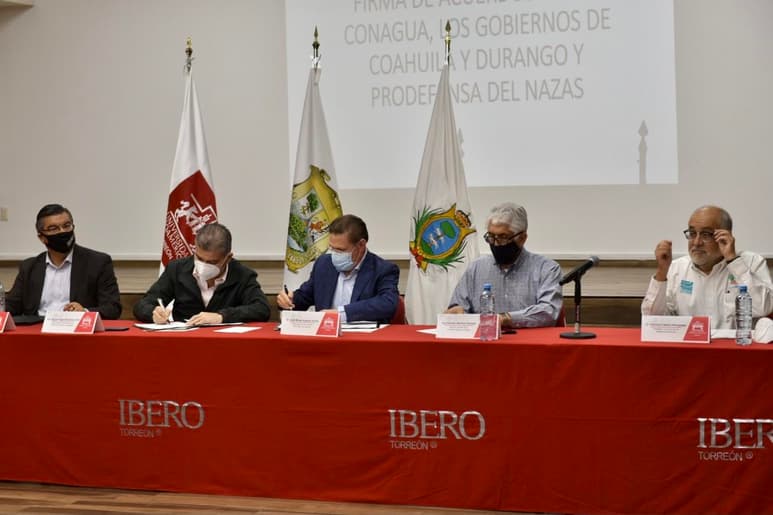 Firmaron un acuerdo vinculante al proyecto de Agua Saludable para La Laguna. (ÉRICK SOTOMAYOR)