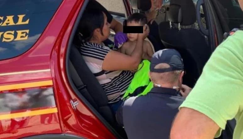 El menor se perdió el miércoles cuando jugaba en el patio de la casa de sus familiares en Plantersville (ESPECIAL)