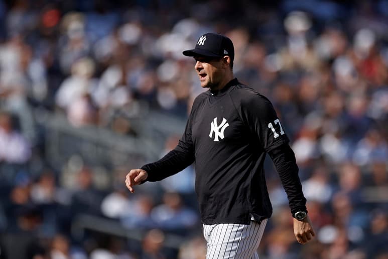 El manager de los Yanquis de Nueva York, Aaron Boone, se enfrenta a un futuro incierto, pues será agente libre al terminar la Serie Mundial de este año. (ESPECIAL)
