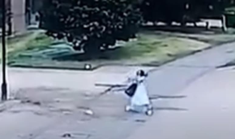 La menor no resultó herida (CAPTURA)