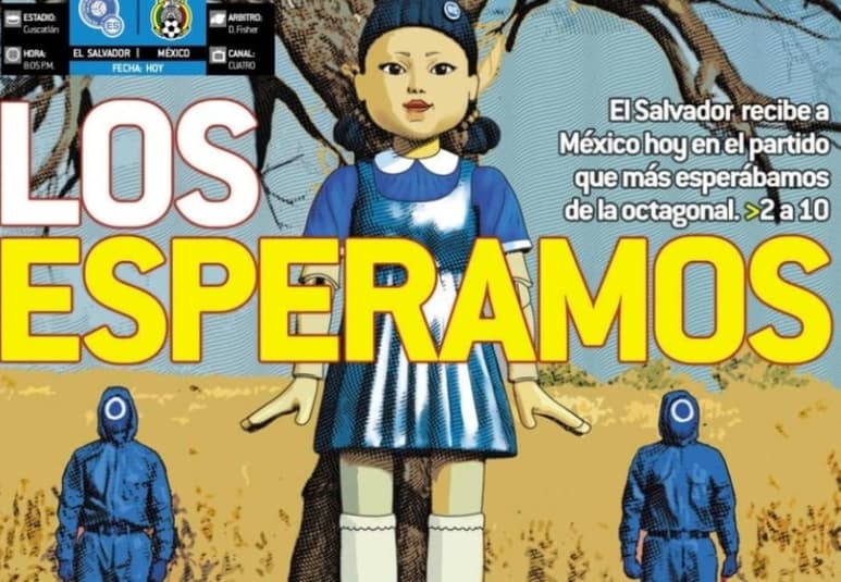 Con El Juego del Calamar, El Salvador se 'asegura' la victoria contra México esta noche (EL GRÁFICO)