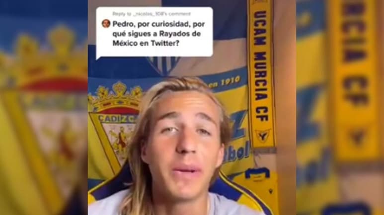 Pedro Benito, actual jugador del Cádiz, confesó que le gustaría jugar con Monterrey en la Liga MX.