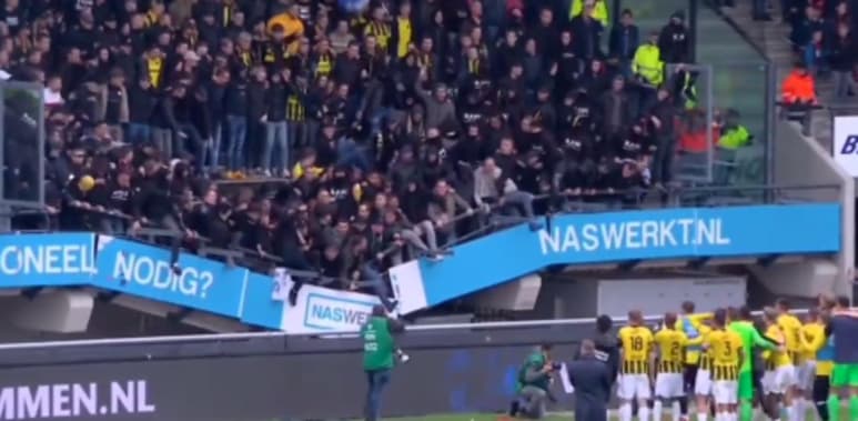 Los hinchas estaban celebrando la victoria de su equipo (CAPTURA)
