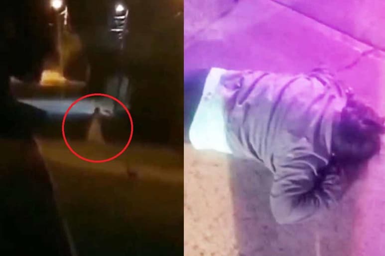 La mujer salió vestida de blanco a la calle gritando '¡Ay, mis hijos!', mientras emulaba ser el 'fantasma' de 'La llorona', hecho que le costó la vida, pues habría sido baleada por sus propios vecinos (CAPTURA)