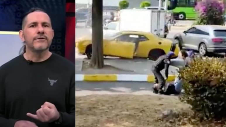 Un video difundido por el analista económico David Páramo, muestra el momento del accidente de auto que sufrió el pasado mes de abril tras el cual fue sometido a una cirugía luego de que se le detectara un aneurisma cerebral. (ESPECIAL)