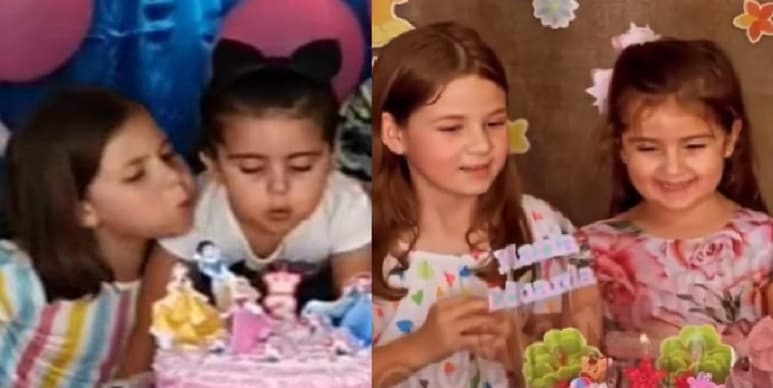 Las niñas que arrasaron en la red con el video del pastel de cumpleaños, vuelven a aparecer en una nueva fiesta y con una actitud diferente (CAPTURA)