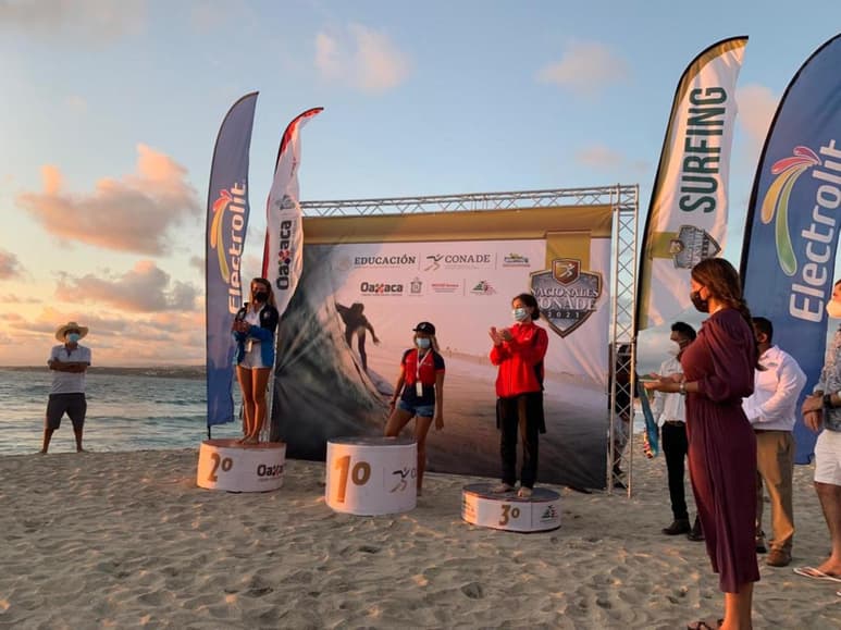 Las playas de Oaxaca recibieron la recta final de los Nacionales CONADE 2021. (ESPECIAL)
