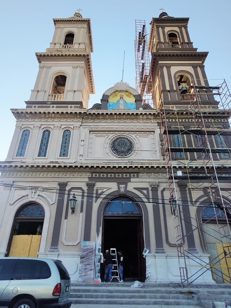 Avance. La restauración del templo se encuentra a un ochenta por ciento y se espera que termine a finales de noviembre. (VERÓNICA RIVERA)