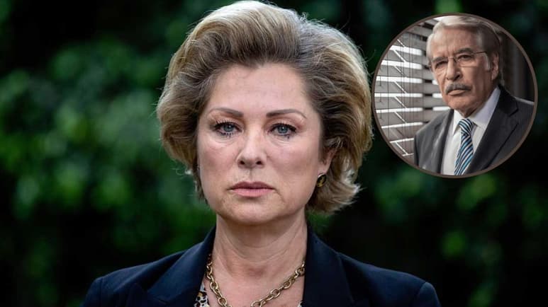 Este lunes por mañana, la actriz Lety Calderón llegó a la Funeraria Gayosso de Félix Cuevas para despedir a su amigo 'Rochón', Enrique Rocha, con quien compartió no sólo anécdotas sino aprendizajes de vida y por supuesto, el set de grabación con telenovelas como Yo compro a esa mujer. (ESPECIAL) 