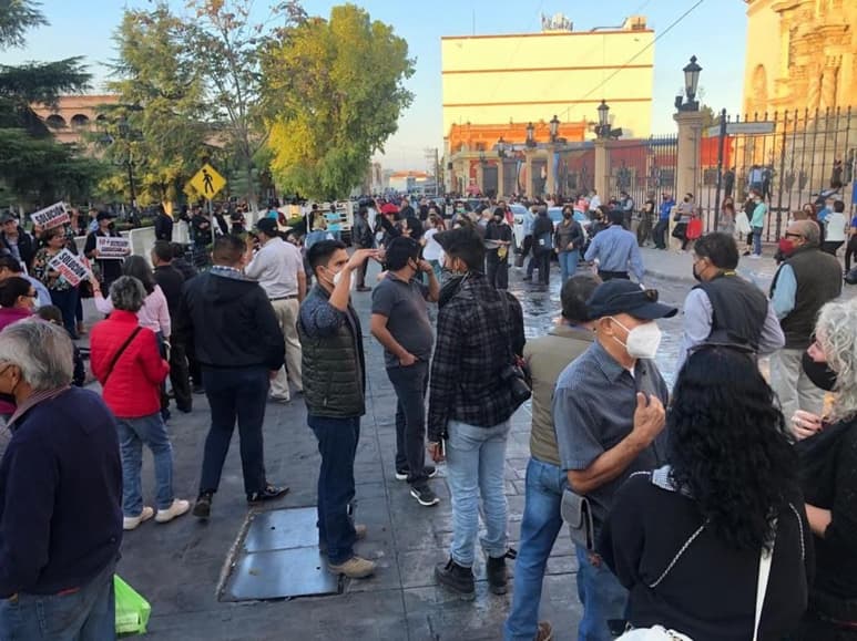 Colectivos exigen su 'liberación'. (LUCÍA PÉREZ)