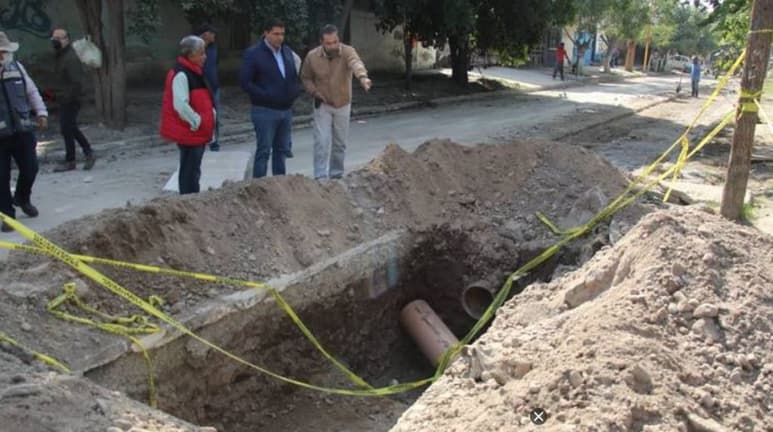 La obra de drenaje pluvial tiene una inversión de 947 mil pesos. (CORTESÍA)