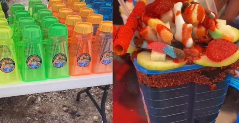 En TikTok se volvió viral la preparación de las 'licuachelas' potosinas, despertando el antojo y curiosidad de internautas (CAPTURA)