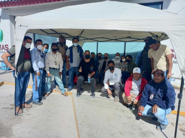 El personal sindicalizado del Simas y la Presidencia de Matamoros denunció las irregularidades. (EL SIGLO DE TORREÓN / Mary Vázquez)