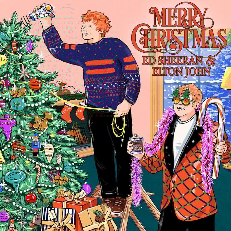 La Navidad es época de unión y eso lo saben bien Elton John y Ed Sheeran.