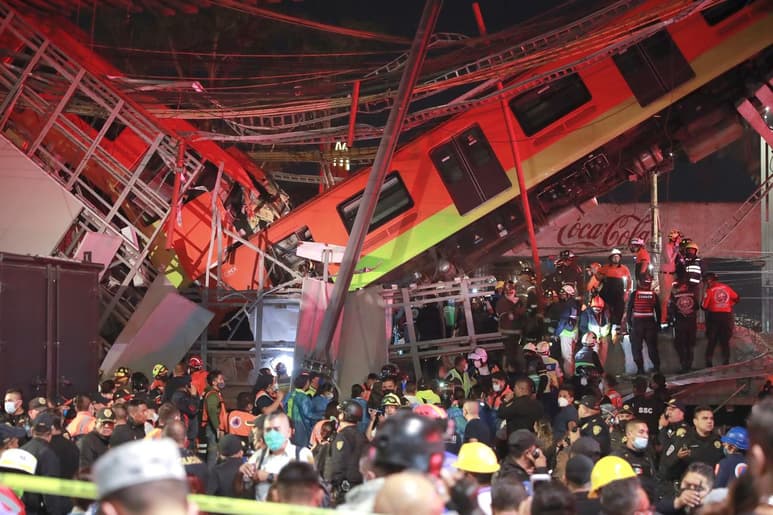 La Fiscalía General de la capital mexicana imputó a diez exfuncionarios por su presunta vinculación con el desplome de un tramo elevado del metro ocurrido en mayo en el que fallecieron 26 personas y otras 98 resultaron lesionadas. (ARCHIVO)
