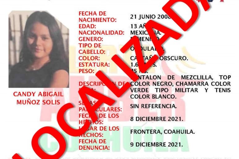 Adolescente de 13 años escapó de su casa con supuesto destino a Ciudad de México. (EL SIGLO DE TORREÓN)