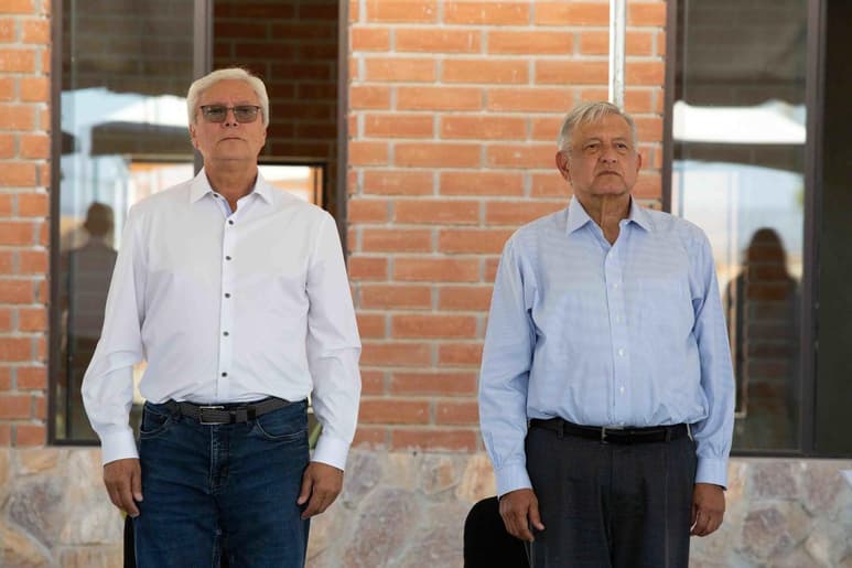Con la de ayer suman dos visitas que Jaime Bonilla acude a Palacio Nacional en menos de tres semanas. (ARCHIVO)