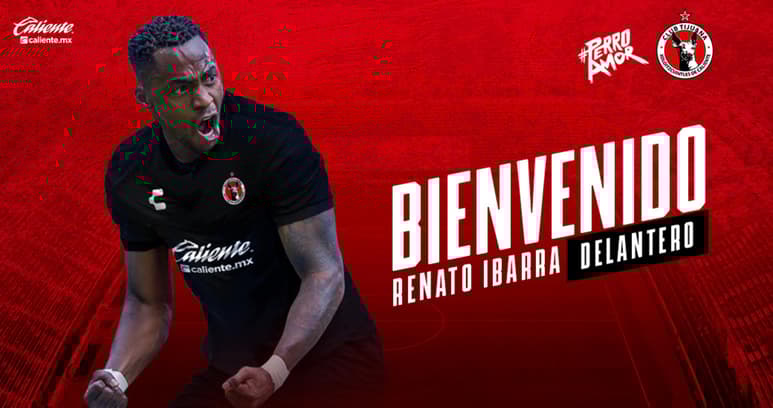 El centrocampista ecuatoriano Renato Ibarra ha sido anunciado este miércoles como nuevo jugador del Tijuana mexicano. (CORTESÍA)