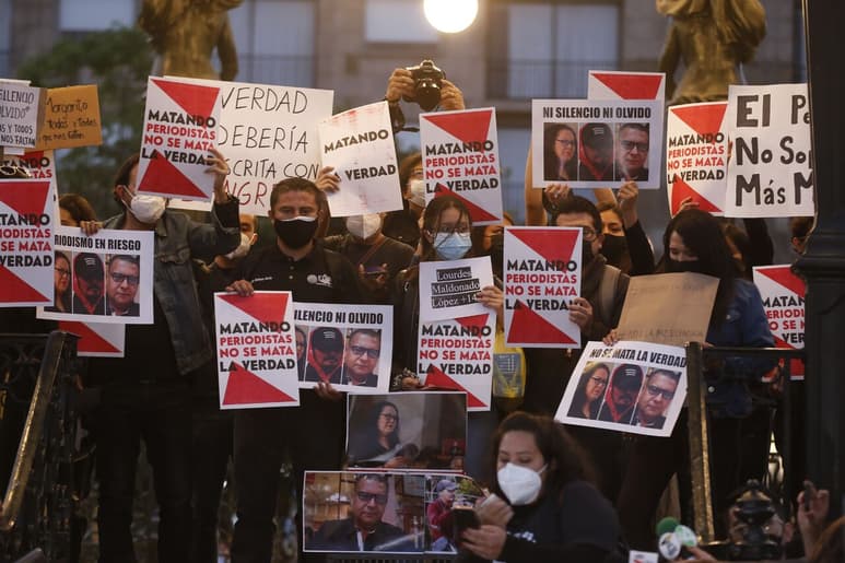 Según la organización Reporteros Sin Fronteras (RSF), al menos siete periodistas fueron asesinados en México en 2021. (EFE)