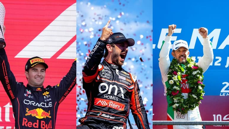 'Checo' Pérez es sublíder en F1, Suárez gana en NASCAR y González en Le Mans