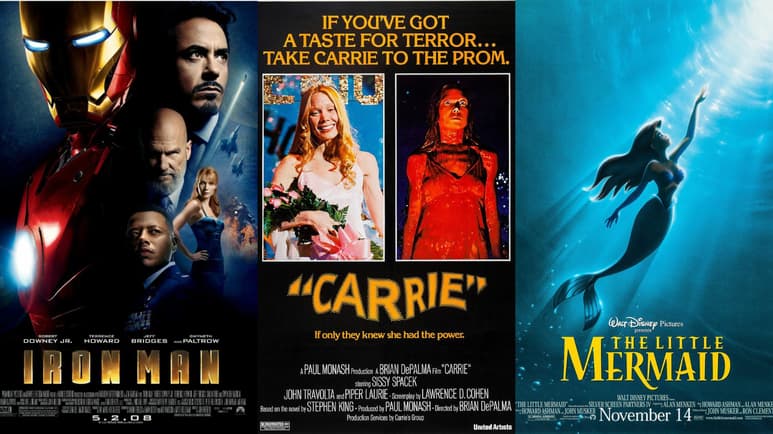Iron Man, The Little Mermaid y Carrie serán preservadas para la posteridad