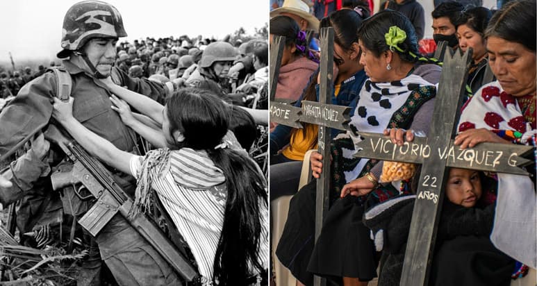 Un grupo de paramilitares asesinó a tiros y machetazos a 45 indígenas tzotziles que eran críticos con el Gobierno en Chiapas. (ARCHIVO)