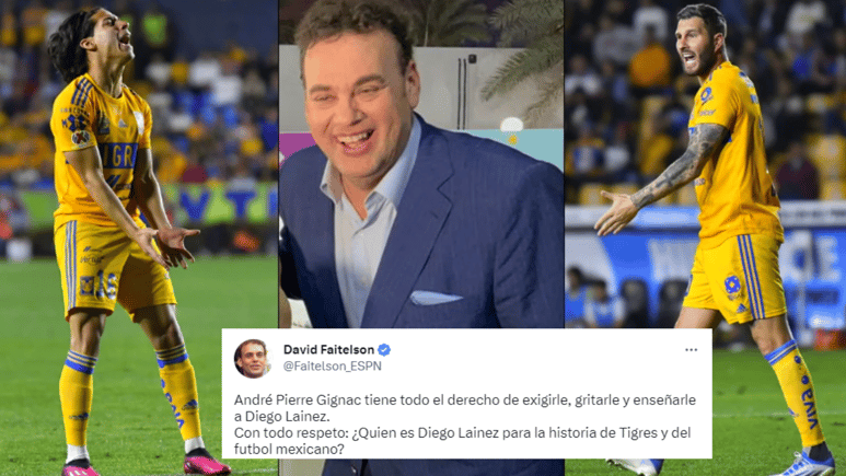'¿Quién es a lado de él?, David Faitelson sale en defensa de Gignac tras polémica con Diego Lainez