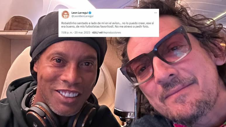 Me costó eh, ahora entiendo muchas cosas de ser fan: Larregui tras foto con Ronaldinho
